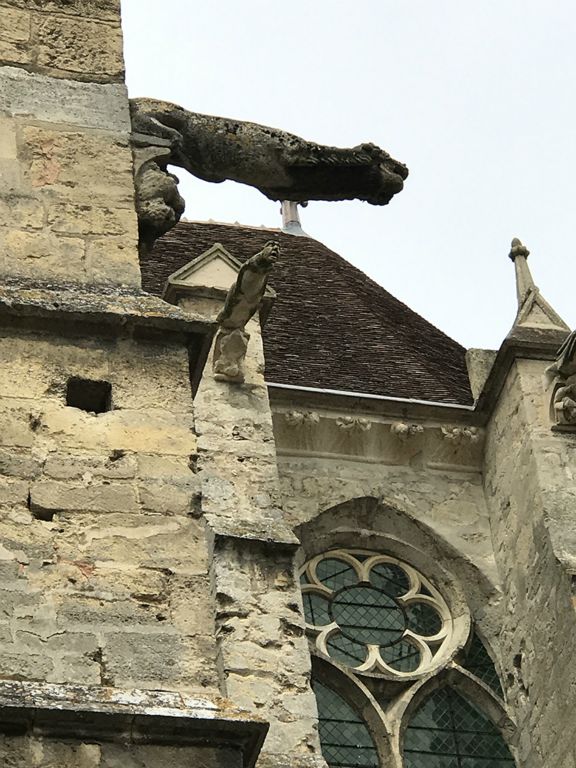 Gargoyles on the cathedral at Essômes-sur-Marne